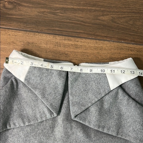 Vintage Cameo brand wool like Stylish Gray and White mini Women's Skirt XS - Picture 6 of 8